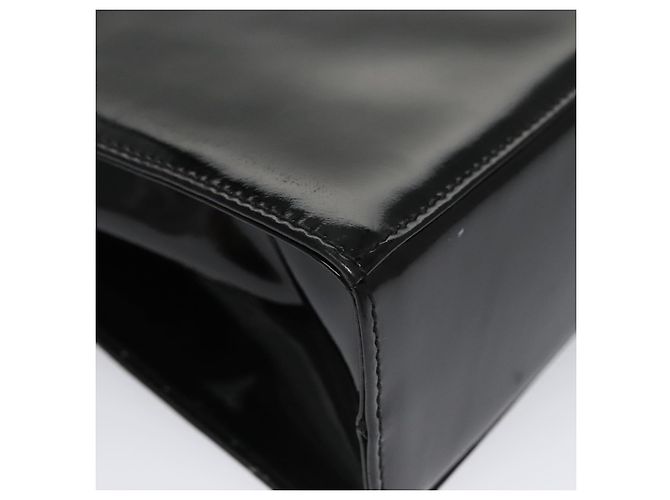 Borsa a Spalla Salvatore Ferragamo in Pelle Verniciata Nera e Oro Auth 92696 Nero D'oro - vista 15