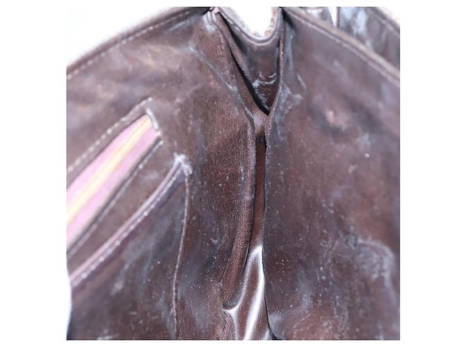Céline Borsa a mano CELINE C Sulky in tela marrone Auth 97779 - vista 19
