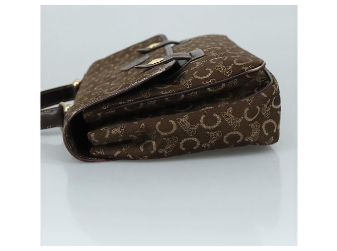 Céline Borsa a mano CELINE C Sulky in tela marrone Auth 97779 - vista 4