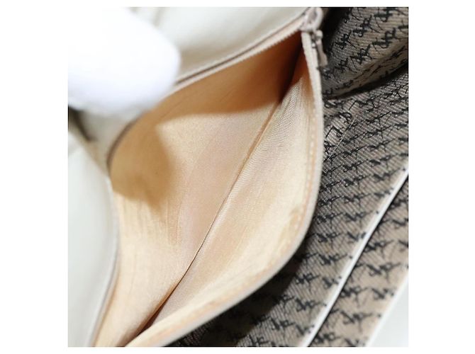Borsa Clutch in pelle bianca SAINT LAURENT Auth bs21008 Bianco - vista 11