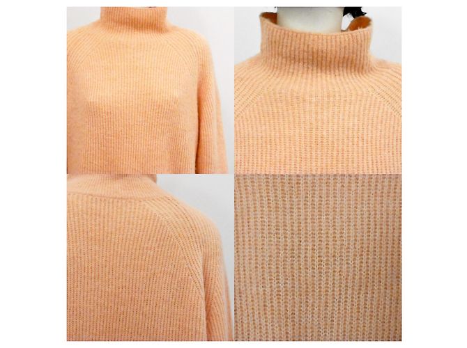 Pull surdimensionné en tricot côtelé doux By Malene Birger en rose saumon taille S - vue 12