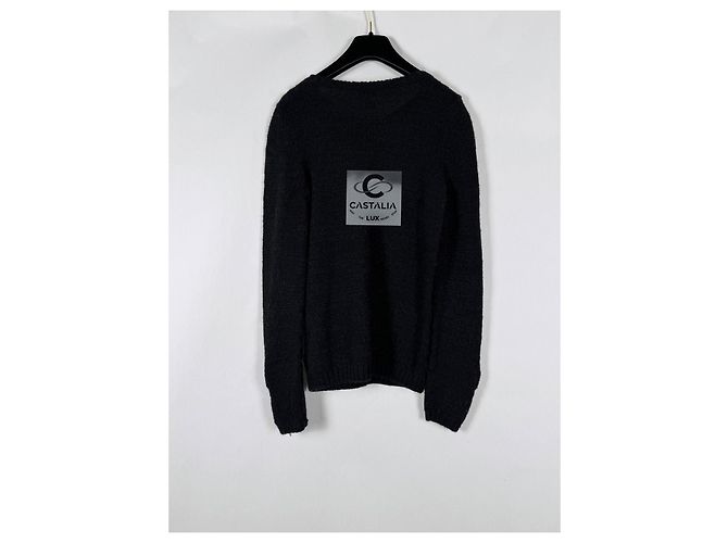Chanel Cashmere-Pullover mit Gripoix-Detail für 5K$ Schwarz - Ansicht 14