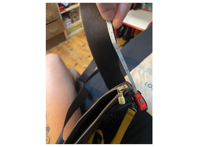Louis Vuitton Melville Damier Borsa a Spalla Marrone Marrone chiaro Marrone scuro - vista 19