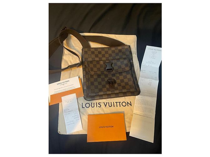 Louis Vuitton Melville Damier Borsa a Spalla Marrone Marrone chiaro Marrone scuro - vista 2