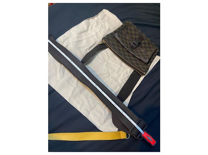 Louis Vuitton Melville Damier Borsa a Spalla Marrone Marrone chiaro Marrone scuro - vista 20