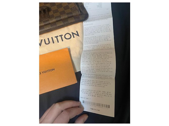 Louis Vuitton Melville Damier Borsa a Spalla Marrone Marrone chiaro Marrone scuro - vista 3