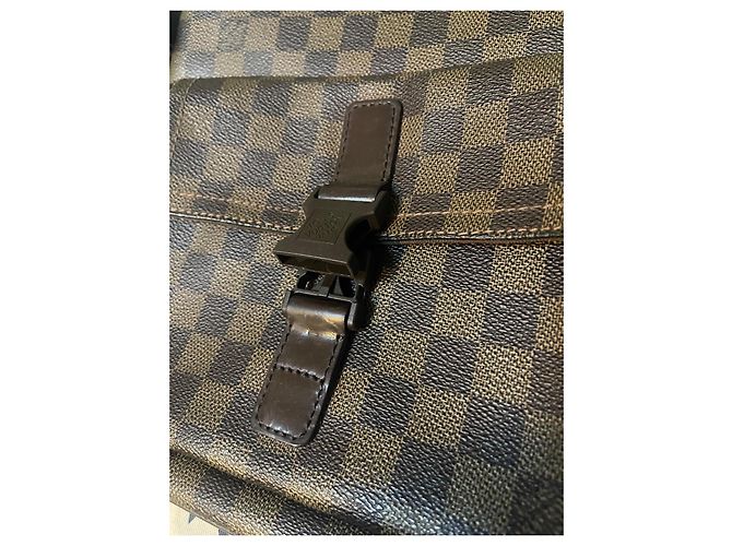 Louis Vuitton Melville Damier Borsa a Spalla Marrone Marrone chiaro Marrone scuro - vista 5