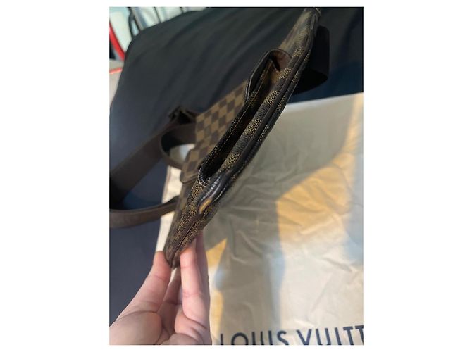 Louis Vuitton Melville Damier Borsa a Spalla Marrone Marrone chiaro Marrone scuro - vista 7