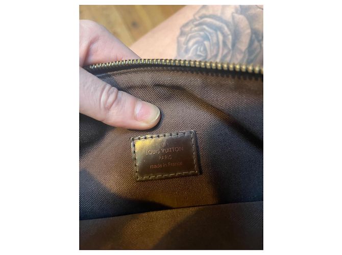 Louis Vuitton Melville Damier Borsa a Spalla Marrone Marrone chiaro Marrone scuro - vista 9