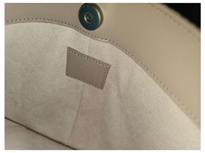 Louis Vuitton Epi Pochette Demi Lune M52622 Grigio Lilla Pelle Porpora - vista 7