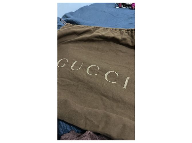 Ophidia Borsa tote Gucci Eclipse nera e blu scuro in tela e pelle Nero - vista 6