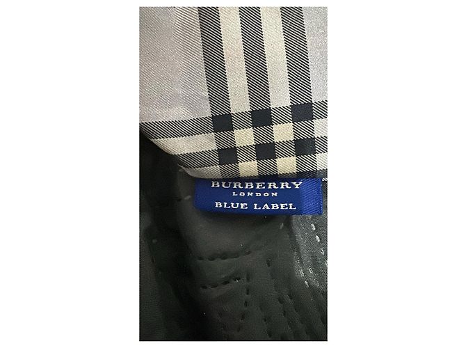 Brook Borsa Burberry Nova Check Blue Label Grigia Grigio - vista 2