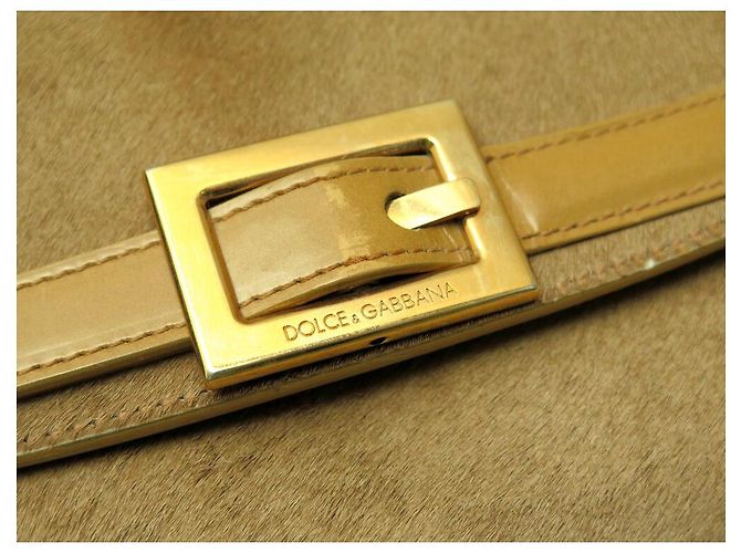 BOLSA DOLCE & GABBANA DECORADA COM FIVELA DE CINTURA EM COURO POULAIN - vista 6