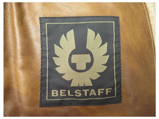 NEW BELSTAFF DANESCROFT BOMBER JACKET SIZE L 52 LEATHER SHEARLING COAT - view 6
