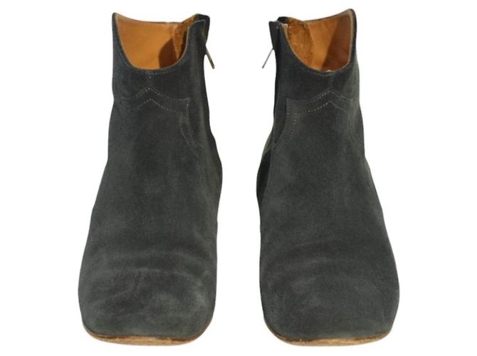 Isabel Marant Etoile Botines de ante azul 38 - vista 2