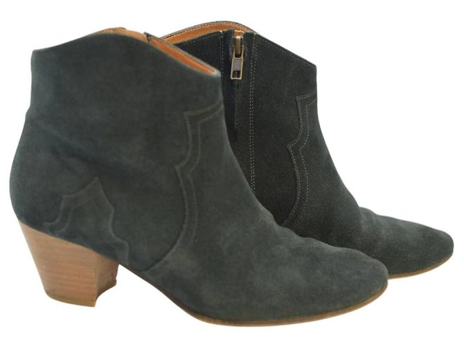 Isabel Marant Etoile Botines de ante azul 38 - vista 7