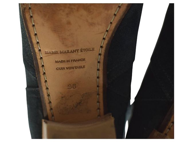Isabel Marant Etoile Botines de ante azul 38 - vista 8