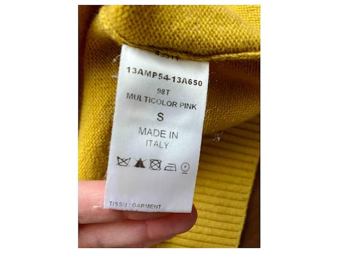 Chloé Woll und Kaschmir Pullover Rosa Beige Gelb Pink - Ansicht 6