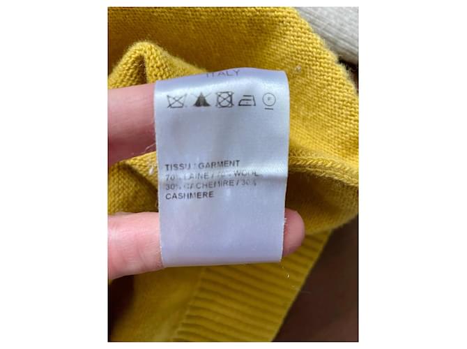 Chloé Woll und Kaschmir Pullover Rosa Beige Gelb Pink - Ansicht 7