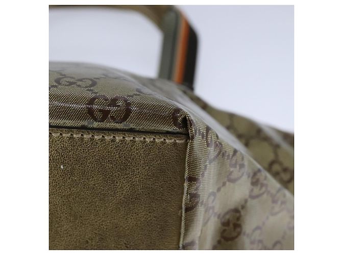 Borsa a mano GUCCI GG Crystal Sherry Line Grigio Oro Marrone 131228 Auth bs21155 D'oro - vista 16