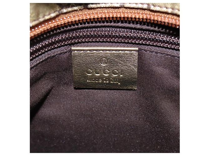 Borsa a mano GUCCI GG Crystal Sherry Line Grigio Oro Marrone 131228 Auth bs21155 D'oro - vista 18