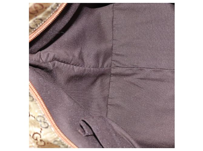 Borsa a mano GUCCI GG Crystal Sherry Line Grigio Oro Marrone 131228 Auth bs21155 D'oro - vista 20