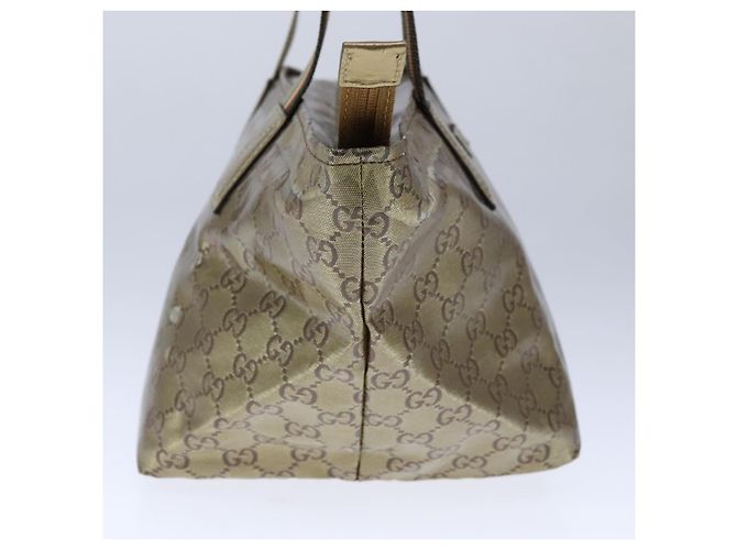 Borsa a mano GUCCI GG Crystal Sherry Line Grigio Oro Marrone 131228 Auth bs21155 D'oro - vista 3