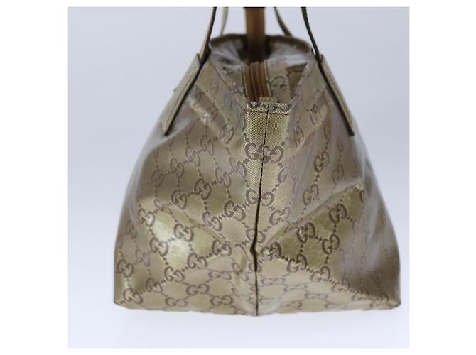 Borsa a mano GUCCI GG Crystal Sherry Line Grigio Oro Marrone 131228 Auth bs21155 D'oro - vista 4