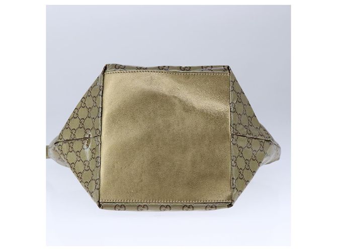 Borsa a mano GUCCI GG Crystal Sherry Line Grigio Oro Marrone 131228 Auth bs21155 D'oro - vista 5