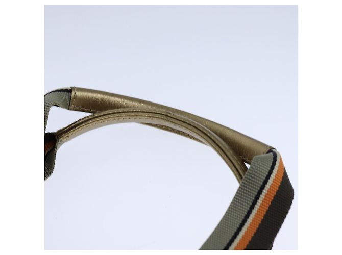 Borsa a mano GUCCI GG Crystal Sherry Line Grigio Oro Marrone 131228 Auth bs21155 D'oro - vista 8