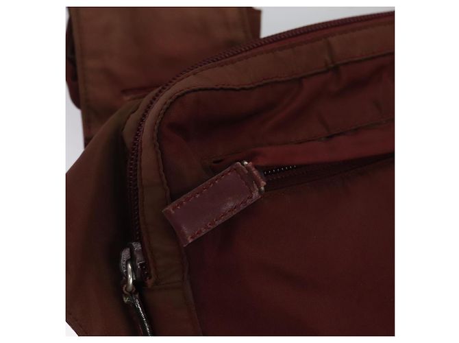 Borsa a Spalla PRADA in Nylon Rosso Argento Autentica ti2546 - vista 20