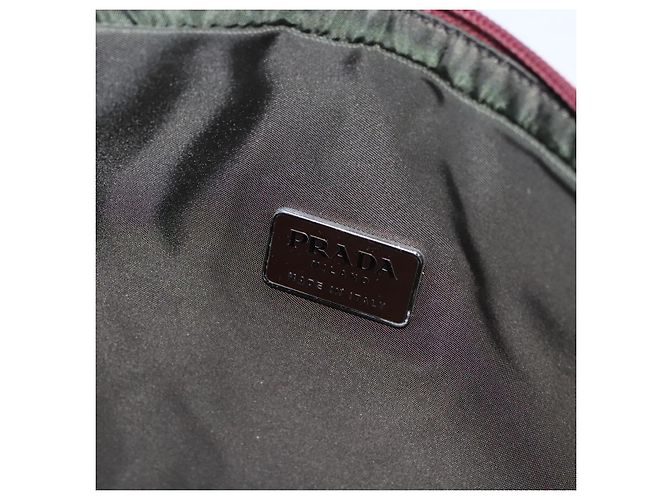 Borsa a Spalla PRADA in Nylon Rosso Argento Autentica ti2546 - vista 21