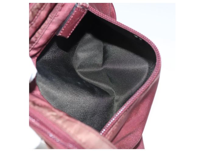 Borsa a Spalla PRADA in Nylon Rosso Argento Autentica ti2546 - vista 24