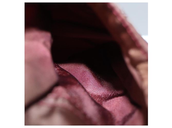 Borsa a Spalla PRADA in Nylon Rosso Argento Autentica ti2546 - vista 25