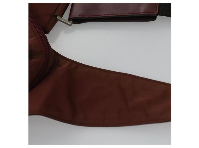 Borsa a Spalla PRADA in Nylon Rosso Argento Autentica ti2546 - vista 4