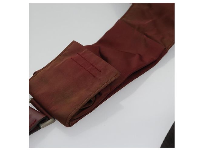 Borsa a Spalla PRADA in Nylon Rosso Argento Autentica ti2546 - vista 6