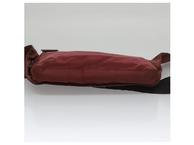 Borsa a Spalla PRADA in Nylon Rosso Argento Autentica ti2546 - vista 7
