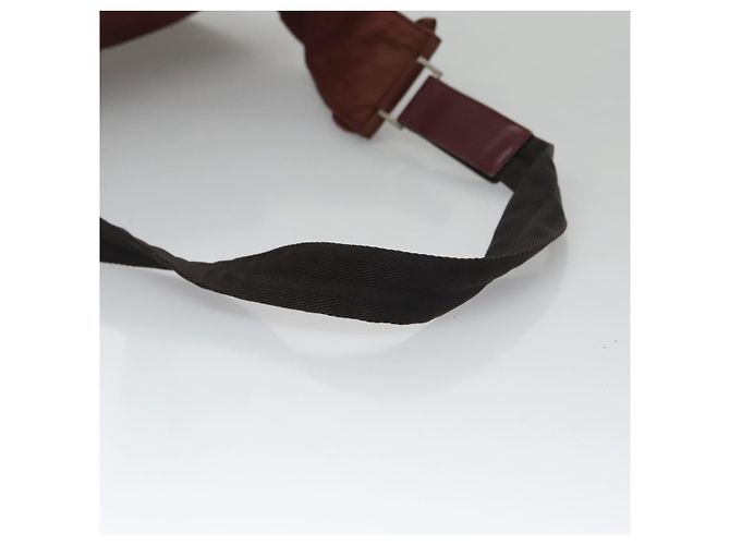 Borsa a Spalla PRADA in Nylon Rosso Argento Autentica ti2546 - vista 9