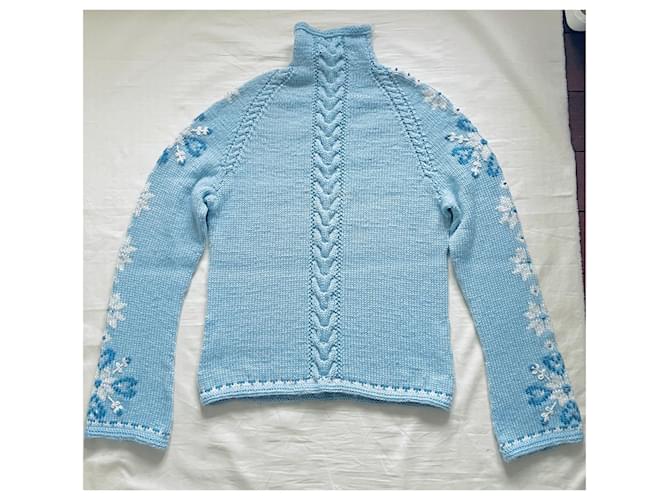 Dale of Norway Pullover Weiß Hellblau - Ansicht 7