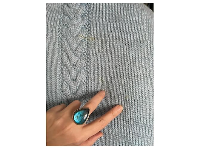 Dale of Norway Pullover Weiß Hellblau - Ansicht 9