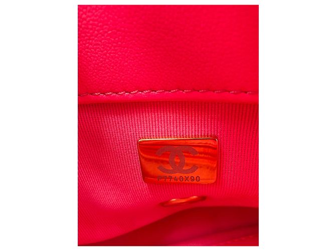 Borsa a Tracolla Chanel Cocco Love CC Heart Flap Rosa - vista 8