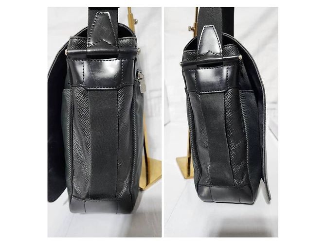 Bolsa mensageiro Monograma LV Louis Vuitton verde escuro/preto - vista 14