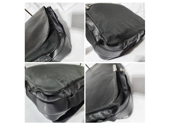 Bolsa mensageiro Monograma LV Louis Vuitton verde escuro/preto - vista 15