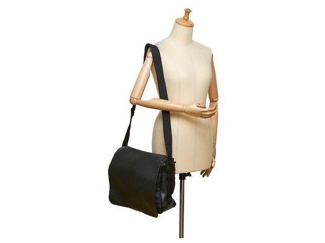 Bolsa mensageiro Monograma LV Louis Vuitton verde escuro/preto - vista 3