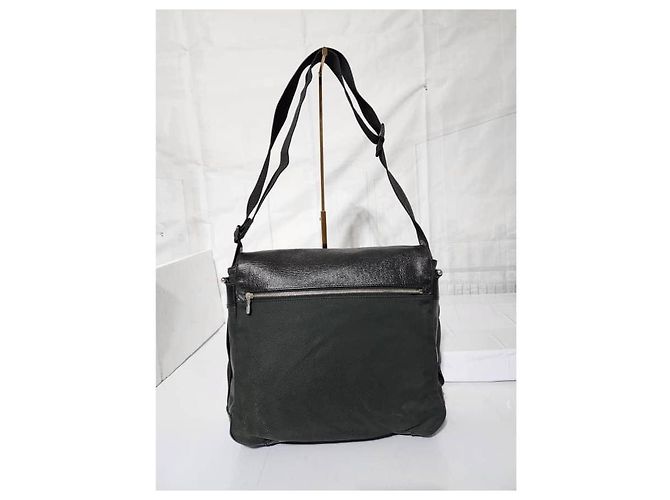 Bolsa mensageiro Monograma LV Louis Vuitton verde escuro/preto - vista 4