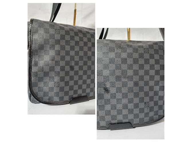 Borsa a tracolla Renzo Damier Graphite Louis Vuitton Grigio/Nero - vista 12