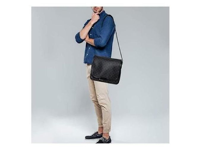 Borsa a tracolla Renzo Damier Graphite Louis Vuitton Grigio/Nero - vista 3