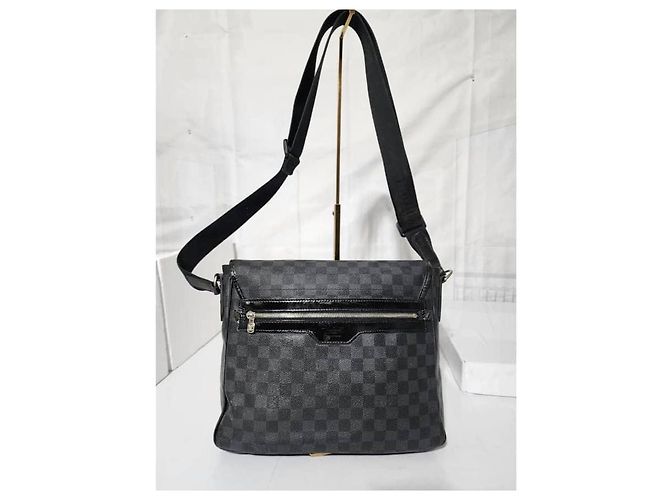 Borsa a tracolla Renzo Damier Graphite Louis Vuitton Grigio/Nero - vista 4