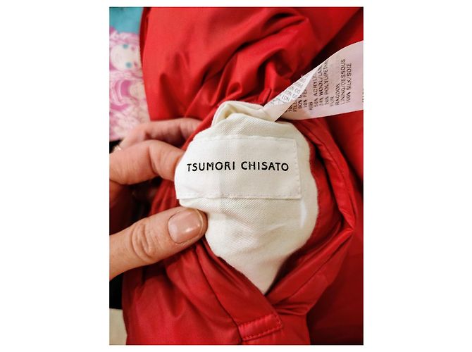 Chaqueta de plumas reversible Tsumori Chisato Roja Multicolor - vista 12