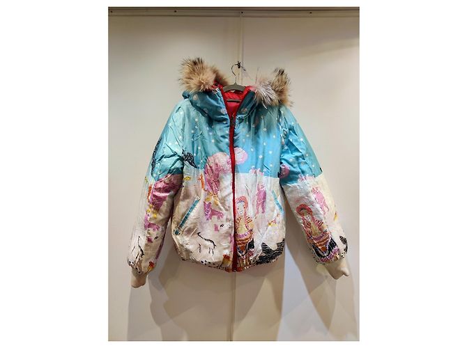 Chaqueta de plumas reversible Tsumori Chisato Roja Multicolor - vista 2